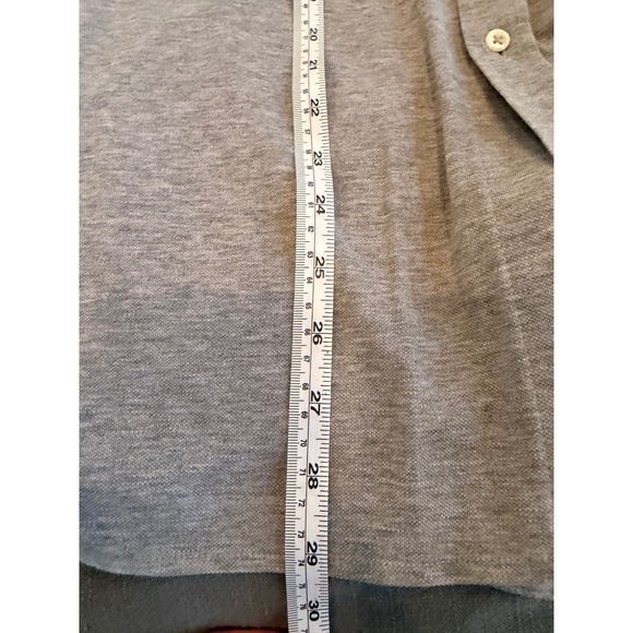 Ralph Lauren Mens XL Gray Short Sleeve Button Down Polo Shirt Pony Logo Cotton - Picture 5 of 6